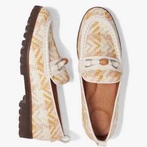 New Gentle Souls by Kenneth Cole Womens Eugene Lug Bit Tan Loafers Shoes Slip On